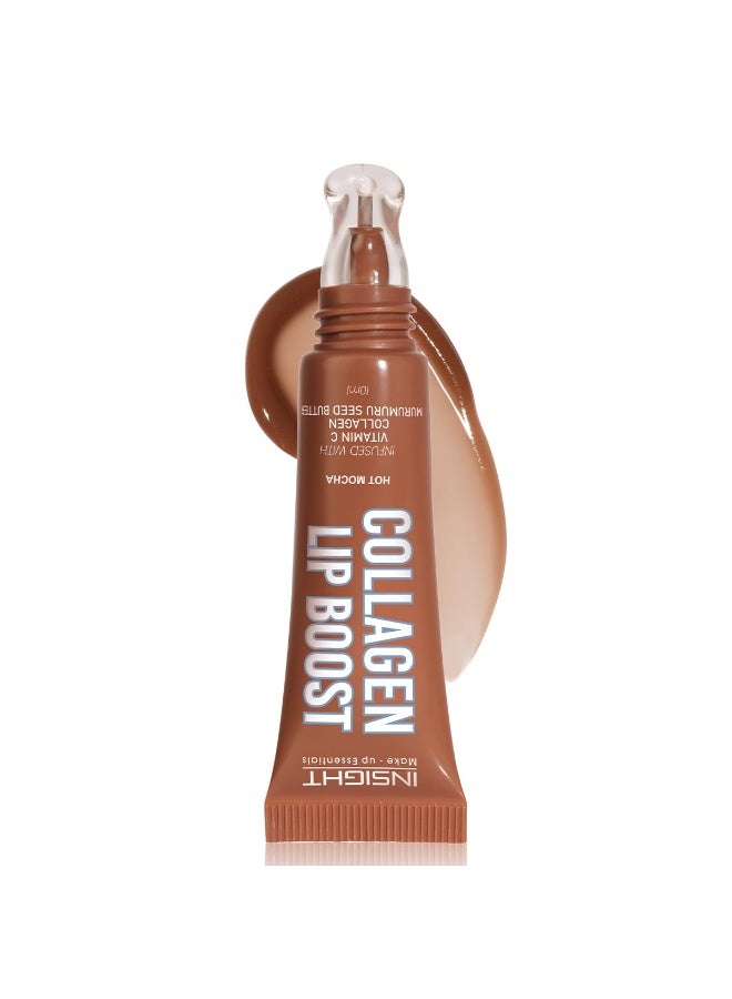 إنسايت مرطب شفاه إنسايت كولاجين ليب بوست - هوت موكا (10 مل) | لمسة نهائية لامعة غير لزجة | فيتامين سي وعلاج مرطب | ترطيب يدوم طويلاً | خفيف الوزن للاستخدام اليومي - Image 1